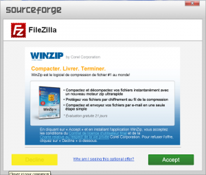 adware filezilla client